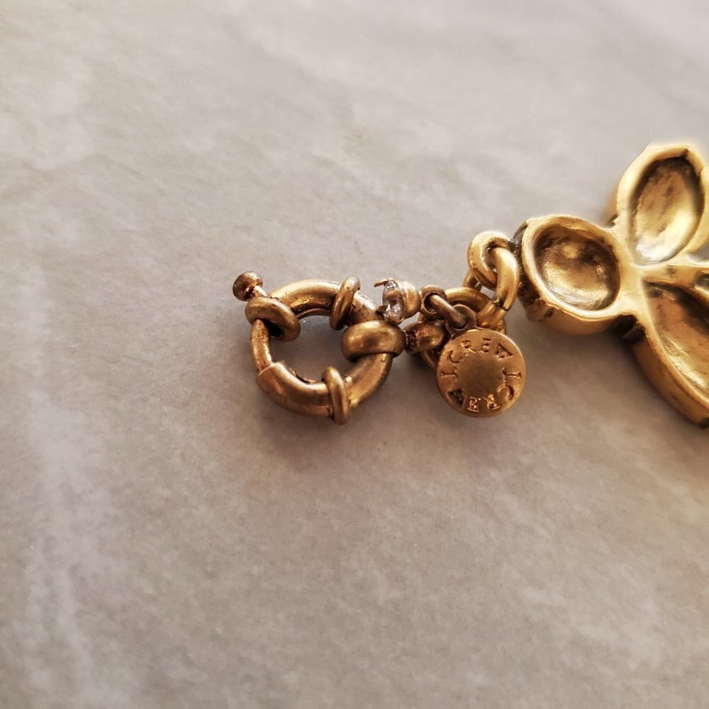 💖💖 J. Crew Garden Leaf Bracelet Gold Antiqued 💖💖 - Picture 9 of 10
